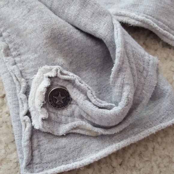 Sweet T Marled Gray Bleach Splattered Jacket - Picture 5 of 8